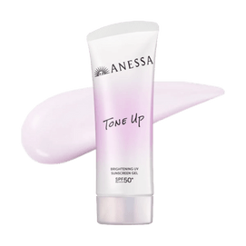 Anessa Tone Up Brightening UV Sunscreen Gel, SPF50+ PA++++, 3.17 oz