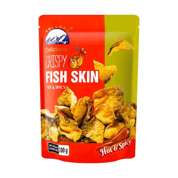 Fried Salmon Fish Skin Spicy 100g