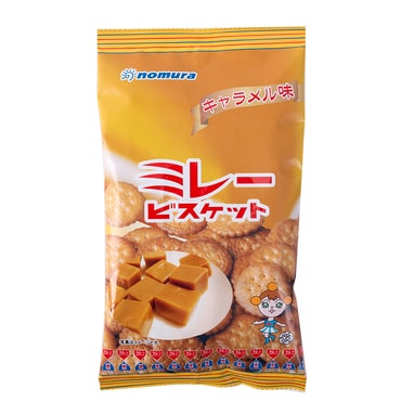 【日本直邮】野村Nomura饼干零食袋装焦糖味网红饼 110g