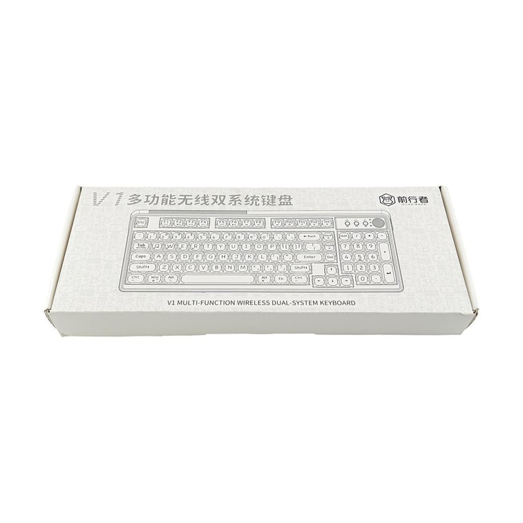 前行者 V1灰色白光蓝牙双模键盘 机械手感无线键盘 7