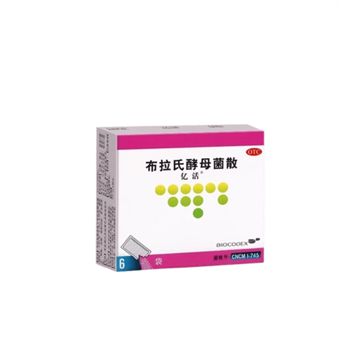 【中国直邮】 亿活 布拉氏酵母菌散 益生菌婴幼儿儿童肠道腹泻肠鸣胃胀6袋/盒