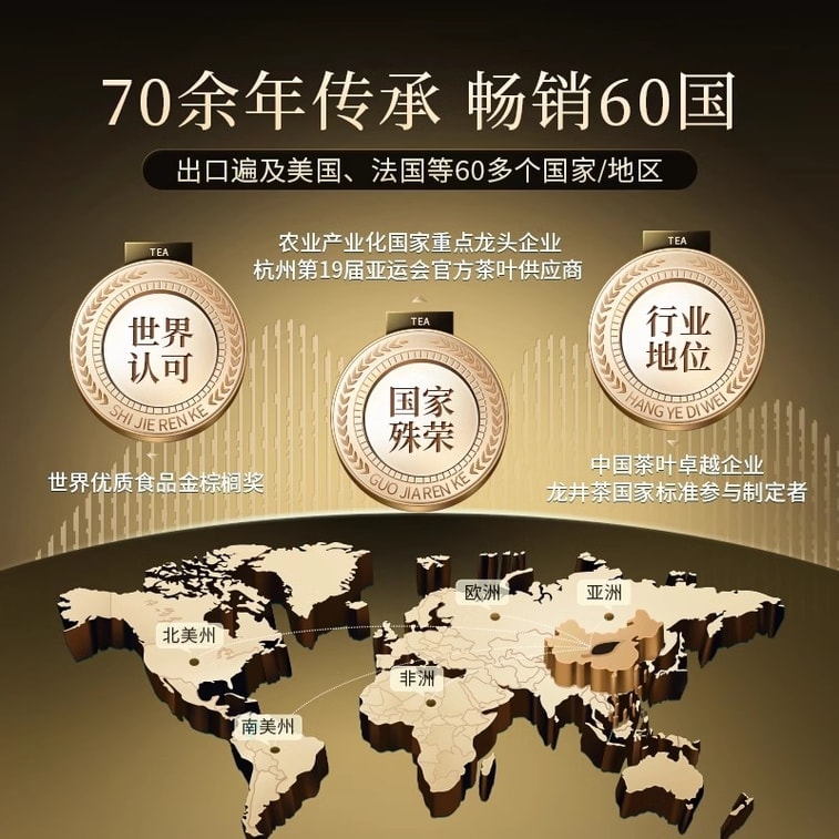 【中国直邮】 狮峰茶叶 2026新茶上市 高山头采明前龙井茶叶礼盒装绿茶 200g特级送礼 4