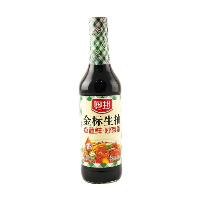 厨邦 金标生抽 500ml【烹饪凉拌炒菜酱油】