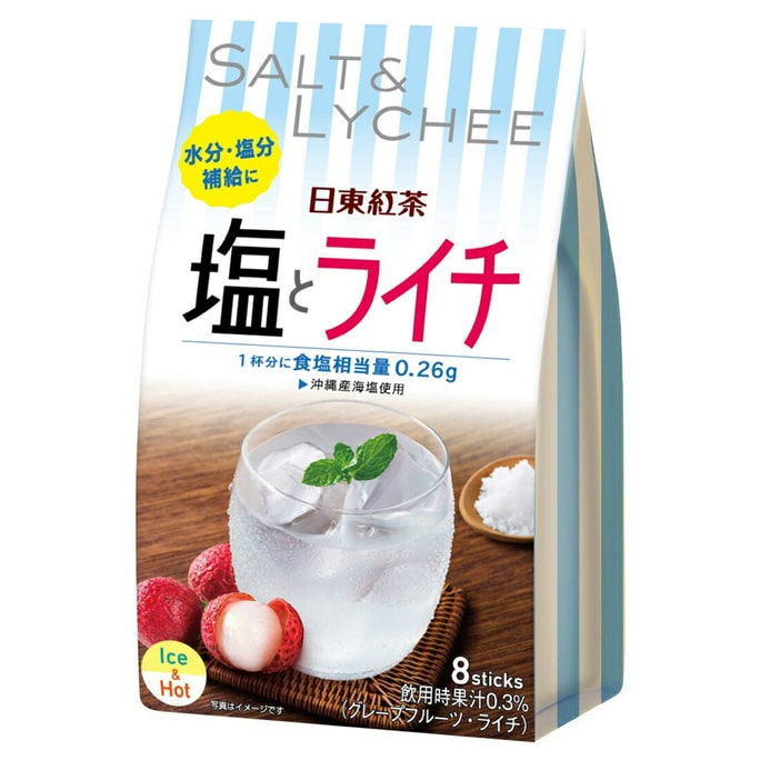 【日本からの直送】日本 日東紅茶 NITTOH TEA 沖縄海塩ライチフルーツティー 8袋