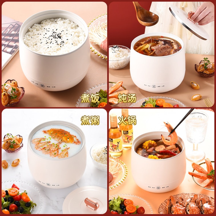 Dormitory Single-person rice cooker ceramic glaze 1 unit 4