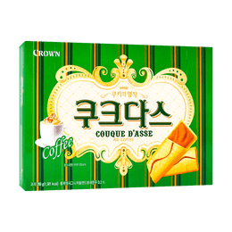 韩国CROWN 咖啡夹心薄脆饼 289g