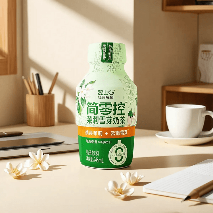 LIGHTUP Jasmine Snow Bud Milk Tea, 8.28 fl oz *10 - Yami.com
