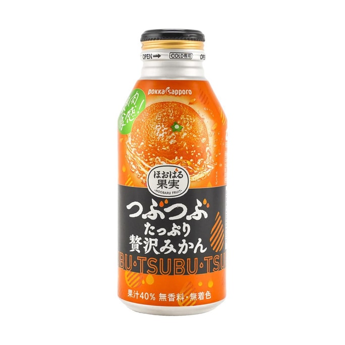 日本POKKA SAPPORO 三寶樂 果粒 柳橙汁 400g