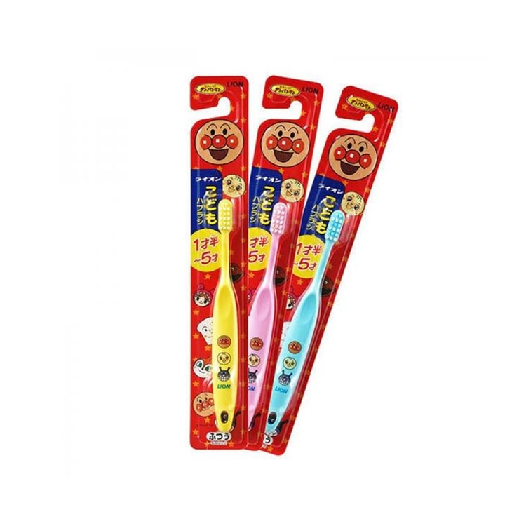 日本直送品】LION アンパンマン こども歯ブラシ 0～3歳用 3本入 - Yami