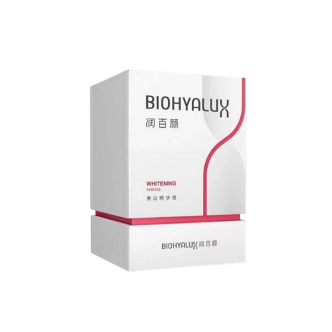 【中国直邮】润百颜 BIOHYALUX 美白精华液玻尿酸次抛面部淡斑VC精华水提亮补水保湿1.5ml*30支【国货经典】