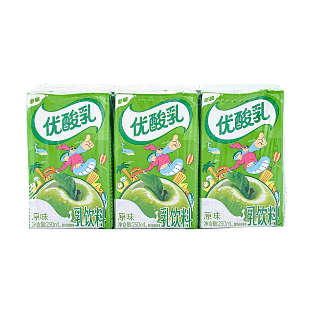 Yili Group Youngfun Dairy Drink,Apple Flavor,8.75 fl oz*6 - Yami.com