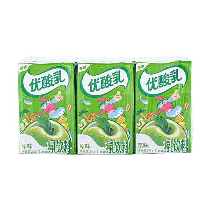 Youngfun Dairy Drink,Apple Flavor,8.75 fl oz*6