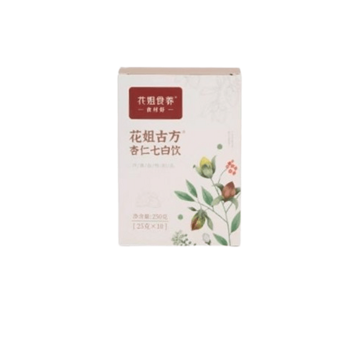 【中国直送】華街食品健康アーモンドセブンホワイトドリンク 南方アーモンドパウダー 醸造焼き百合芋 食事代替ポリアパウダードリンク 250g/箱