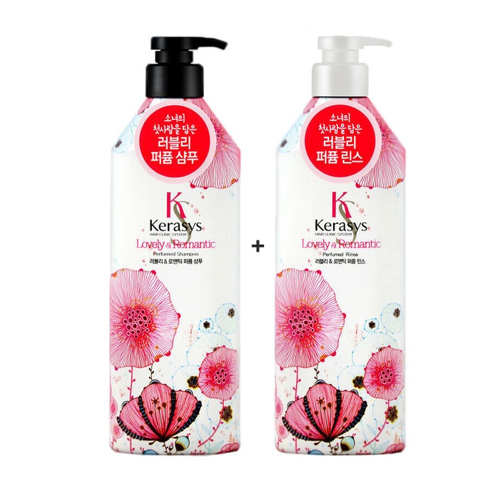 Kerasys Lovely & Romantic Perfumed Set Shampoo + Conditioner (600ml+600ml)