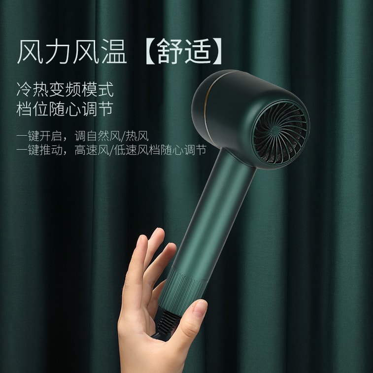 【中國直郵】 金稻 吹風機 負離子護髮不傷發 大風量快乾 恆溫護髮過熱保護 110V 綠色 4