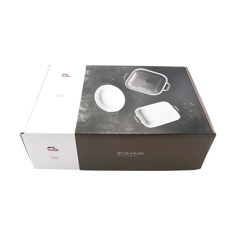 法国STAUB珐宝 混合烤盘烤碗  厨房餐具3件套 樱桃红 10