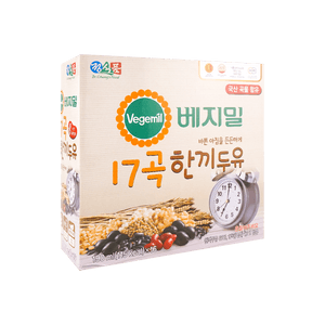 17가지 곡물 두유 6.42 fl oz*16팩【17가지 곡물】【고칼슘 & 비타민 D】【식물성 단백질】