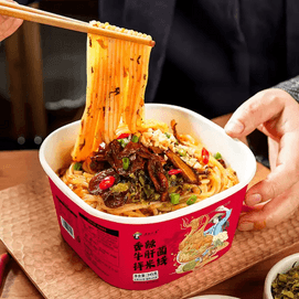 滇西小哥 香辣牛肝菌拌米线 菌子米线 345g【冲泡速食】【云南风味】