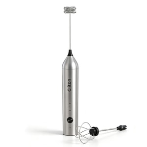 1‑Piece Silver Electric Frother For Coffee Egg Milk
