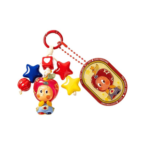 【中国直邮】 FOXTAIL 星星人挂饰手机挂串手工钥匙扣包包挂饰新年小苹果星人浮雕款15cm*1件