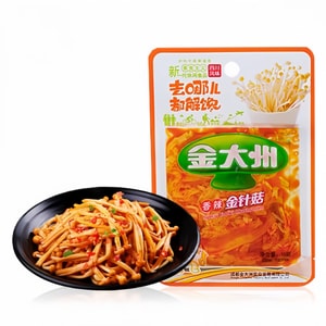 【中国直邮】金大州香辣金针菇15g*8 开袋即食下饭菜休闲金大洲小零食