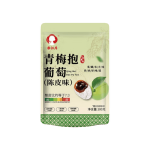 春江月 青梅抱葡萄 陈皮味 青梅夹葡萄干 酸甜开胃解腻 果脯蜜饯 休闲零食 100g*1袋