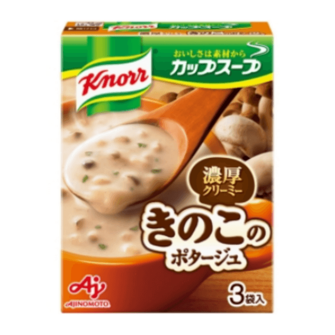 【日本直邮】日本 味之素 家乐牛奶蘑菇浓汤 3袋