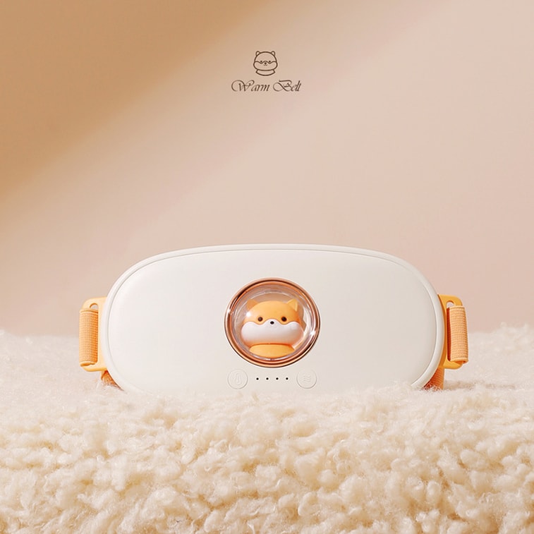 【중국 직송】 Muxiang 우주 캡슐 온열 자궁 벨트 (여아용) 생리통 완화 마사지기 온찜질 허리 온열 자궁 벨트 (아이보리 화이트) 3