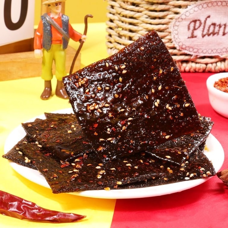 思乡山 臭干子 大辣片 20g*10包 湖南风味老式辣条 麻辣零食 6