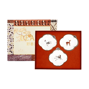 THE BEAST野獸派 敦煌博物館聯名 海棠盤套組 壁畫紋樣點心盤 東方美學餐具 小號