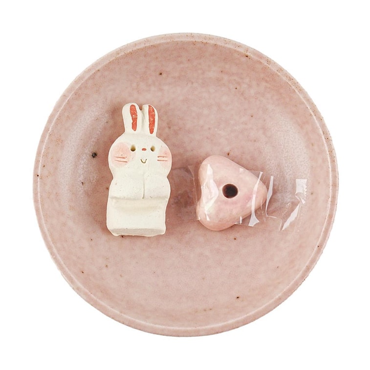 陶器製香炉 うさぎ 3