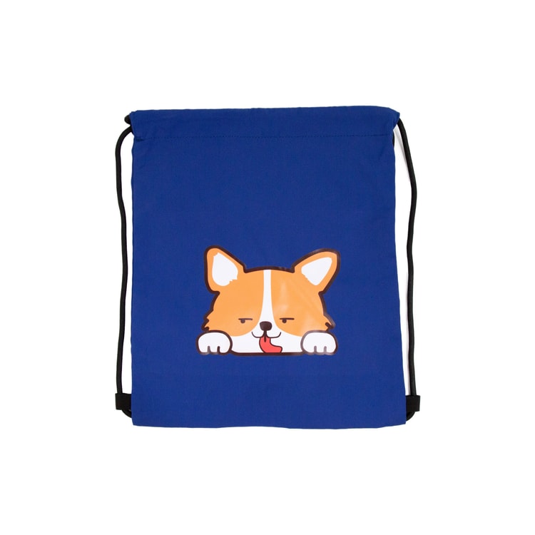 NAYOTHECORGI コーギー デイリースポーツ 環境に優しい 旅行 カップル 巾着バックパック #ブルー#