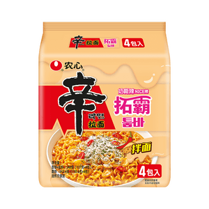 【대만(중국) 직배송】 한국 농심 농심 【신라면 토바】 토바 신 맵단치즈 불닭볶음면 순한맛 치즈辛라멘 인스턴트 라면 548g(4개입)