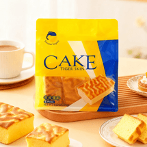 Tiger Skin Cake ,6 pieces 9.52 oz【Breakfast Afternoon Tea Snacks】