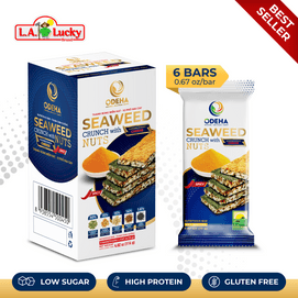 L.A. Lucky ODEHA 견과류 & 해초 크리스프 (베트남) - 매콤한 치즈맛 (6개입)