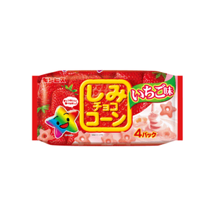 【日本直送】キンビーズ チョコレートコーン ストロベリー味 4パック/88g
