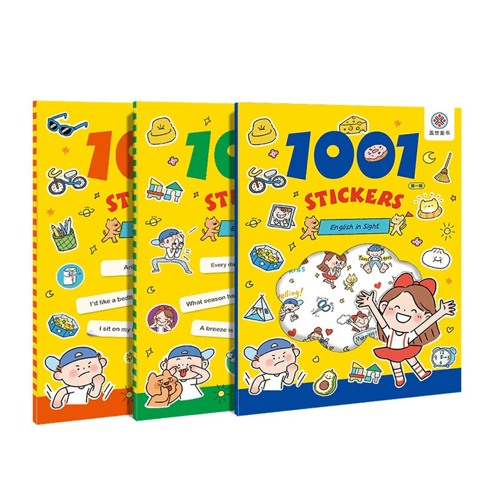 【中国直送】子どものための実践英語スピーキングノート1001冊（全3巻） 家庭の日常で役立つ英語ポストイット