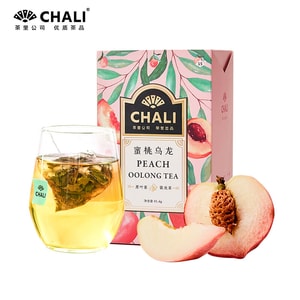 【中国直送】ChaLi ピーチウーロン茶 水出しティーバッグ フルーツティー 15袋/箱
