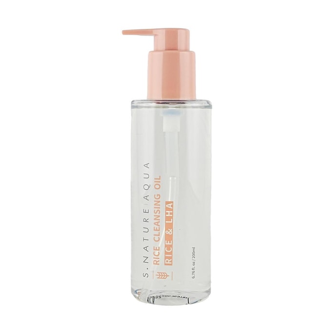 Aqua Rice Cleansing Oil, 6.76 fl.oz. #Rice & Lha