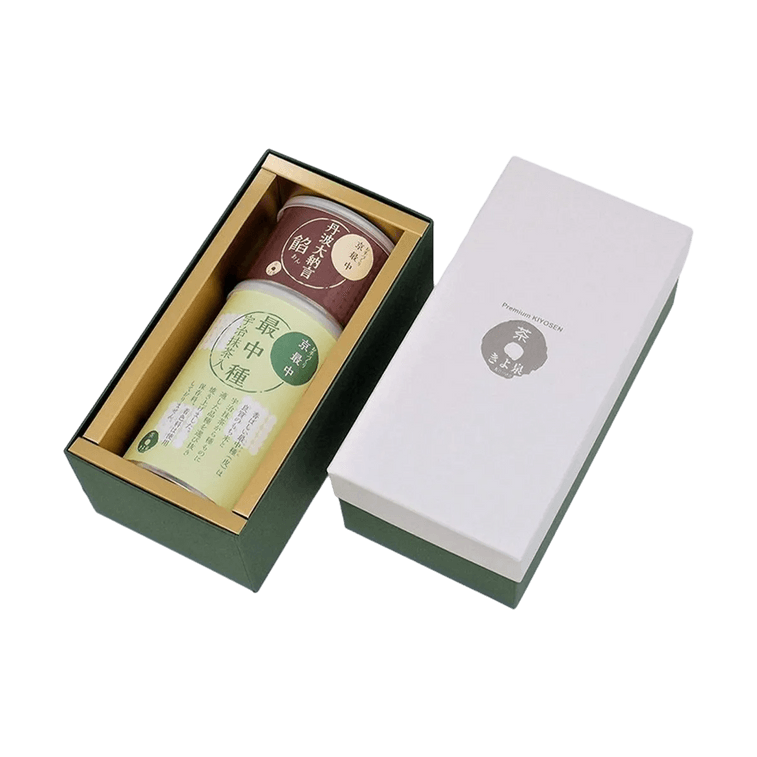 Ote-zukuri Monaka Gift Box, Red Bean Paste, 10.58 oz【Uji Matcha Skin & Tamba Dainagon 】【DIY Japanese Wagashi Sweets】 5