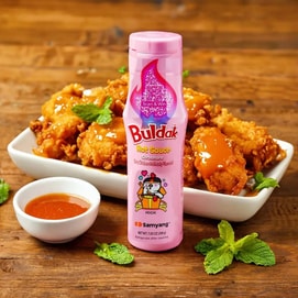 Buldak Carbonara Hot Sauce - Hot Cream Cheese Bacon Flavor Sauce, 7.05 oz