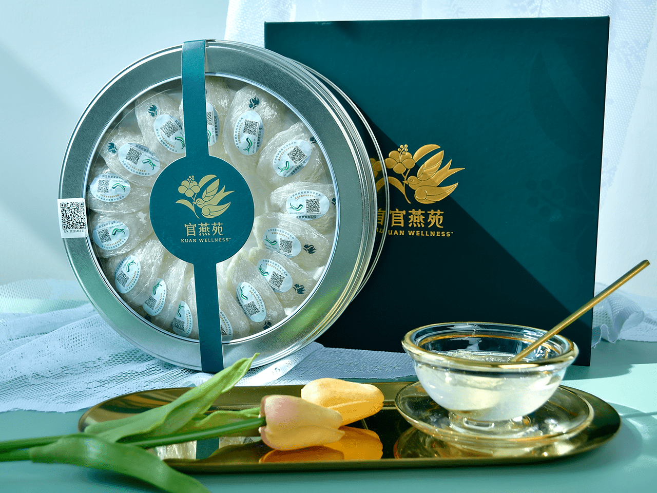 中国直送】関燕源 特級 マレーシア正規輸入ツバメの巣 (小箱入) 30g - Yami
