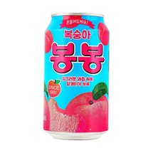 韩国HAITAI海太 水蜜桃果肉果汁饮料 罐装 340ml