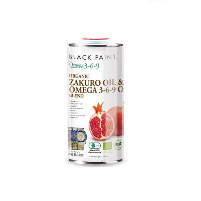 BLACK PAINT Organic Zakuro (Pomegranate) Oil & Omega 3-6-9 Oil 210 g 
