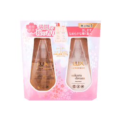 日本LUX 力士 洗发护发套装 樱花限定包装  370g*2