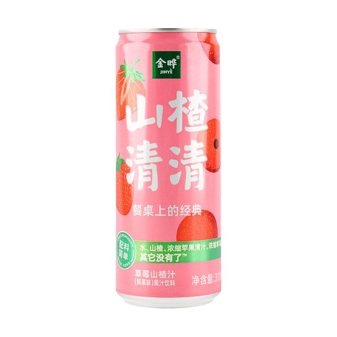 金曄 山楂清清 草莓山楂汁飲料 鮮果味 310ml