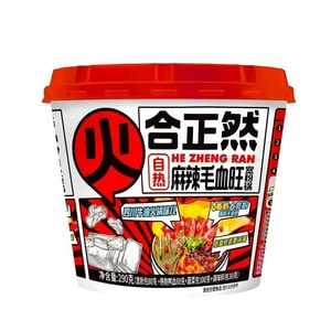 중국 직송: 허정란 매운 마오쉐왕 와이드 누들팟, 인스턴트 핫팟, 290g