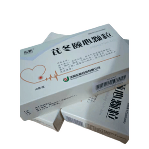 [중국 직송] 동심기동이신 과립, 기를 보하고 심장을 보양하며 신경을 진정시키고 심계항진을 멈추게 하며 바이러스성 심근염, 관상동맥 심장병, 협심증에 사용, 5g*10봉지/상자