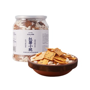 【中国直邮】  三关六码头 红薯小脆 非油炸地瓜脆片番薯小酥特产烤地瓜干休闲零食 170g