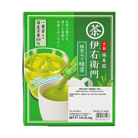 Iemon Instant Ryokucha Green Tea Stick 30p 0.84 oz【Add Uji Matcha Powder】